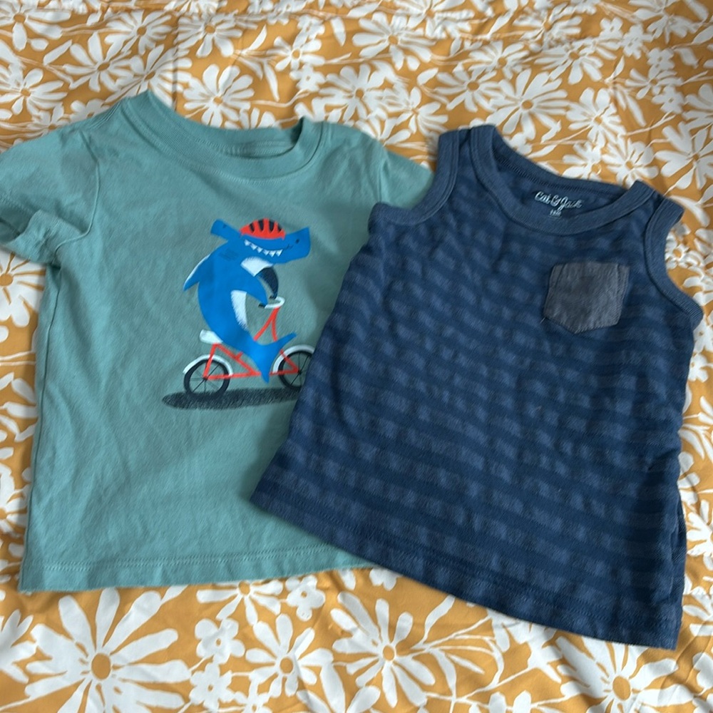 2 cat & jack shirts